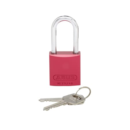 Panduit Aluminum Body Padlock, Long Shackle, Red PSL-7-LS